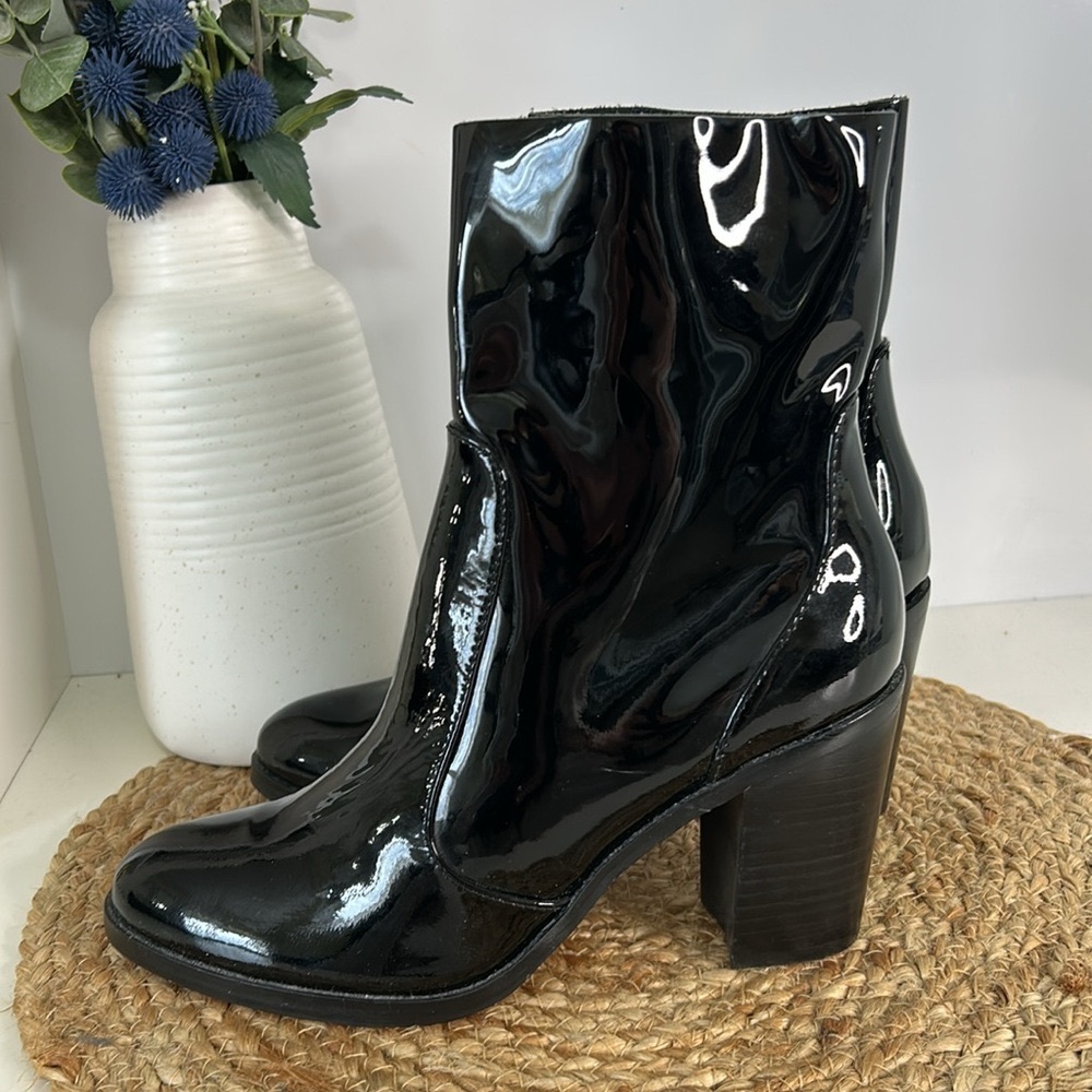 Splendid Patent Leather ankle booties-size 8-black - Picture 6 of 14